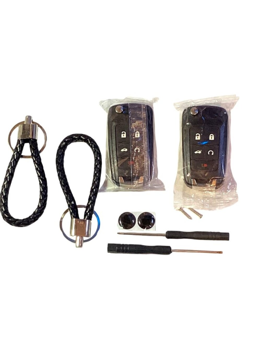 Key Fob Case Replacement 5 Button for Chevy Cruze Camaro Impala Equinox GMC